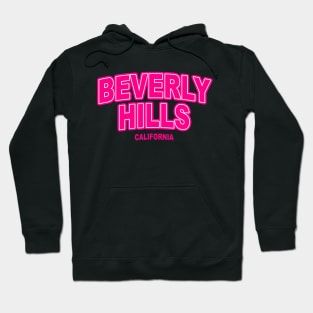 Beverly Hills California Pink Hoodie